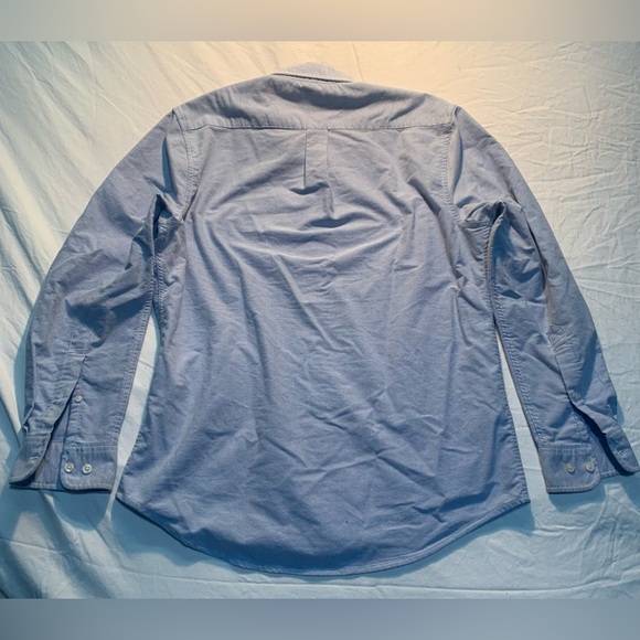 💚 U.S. Polo Assn. Blue Stretch Button-Down Shirt - Size L - Picture 2 of 8